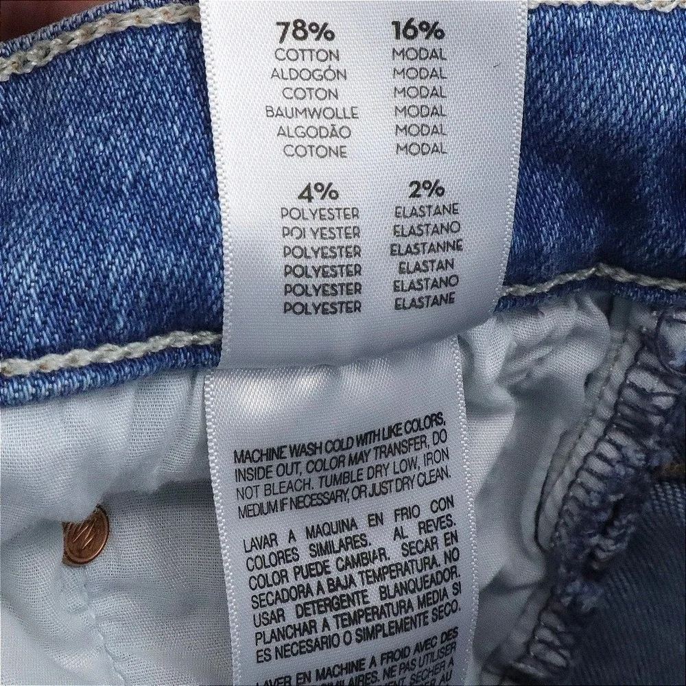 MOTHER The Tripper Ankle Fray Layover Jeans 27 High Rise Straight Denim
